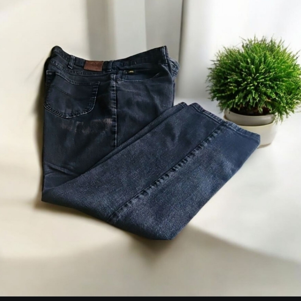 Lee Relaxed Fit Black Jeans 40x30 In Great Shape